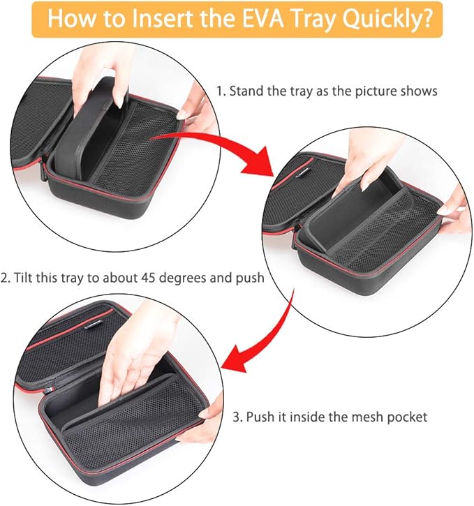 RLSOCO Carrying Case for WAHL Professional Animal Bravura Lithium Ion Clipper & Oneisall/Ceenwes/Sminiker/YABIFE Dog Clipper Low Noise Cordless Dog Grooming Kit (Case Only)