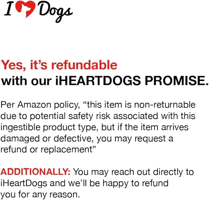 iHeartDogs Hemp Calming & Mobility Chews for Dogs - Dog Anxiety Relief Bites with Hemp - Bacon Flavored Dog Calming Treats for Anxiety, Stress, & Joint Movement