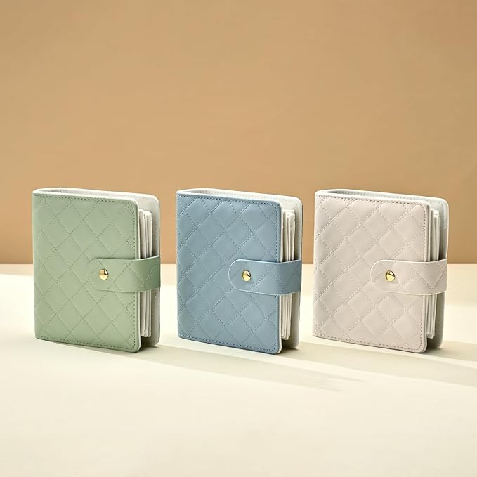 Oirlv Mini Travel Jewelry Organizer Case Portable Jewelry Book with Velvet Pouches for Jewelry Travel Essentials(White)