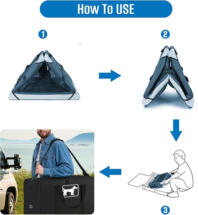 SIRUITON Dog Playpen Storage Bag Fits 24" H 8 Panels and 9 Stakes Suitable for Foldable Exercise Pet Playpen, RV Dog Fence Travel Bag,with Reinforcing Plate & Shoulder