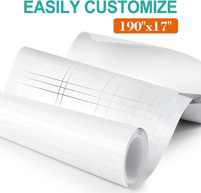 XL 190" x 17" [Thicken Vinyl] Anti Cat Scratch Furniture Protector, Single-Sided Sticky Couch Protector for Cats, Flexible Couch Corner Guard Under Cats Claw, Cat Scratch Deterrent Tape