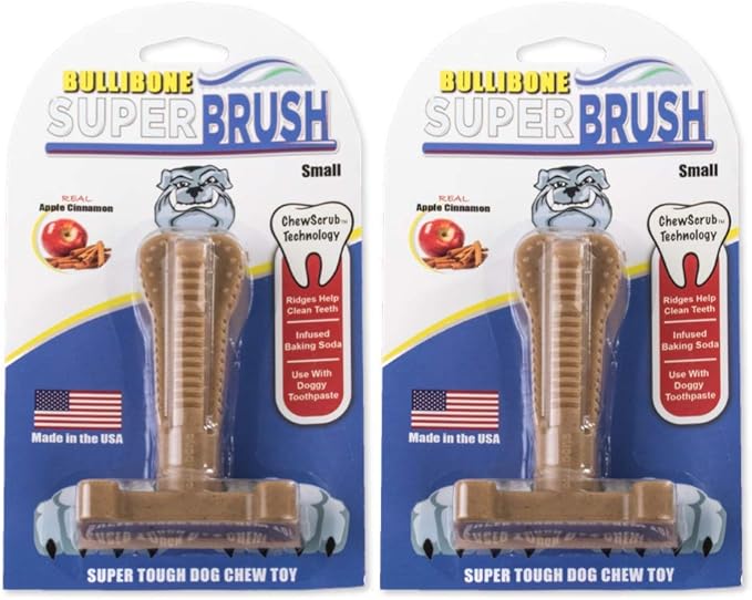 Bullibone Nylon Dog Chew Toy Spin-a-Bone - Interactive Dog Toy, Triggers Natural Instincts, and Improves Oral Health