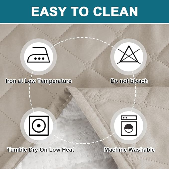 Turquoize 100% Waterproof Sofa Covers Chair Cover Slipcover Couch Protector Triple Non-Slip Sofa Slipcover for 1 Cushion Furniture Protector for Pets, Kids,Dog (Chair 23", Pale Oak)