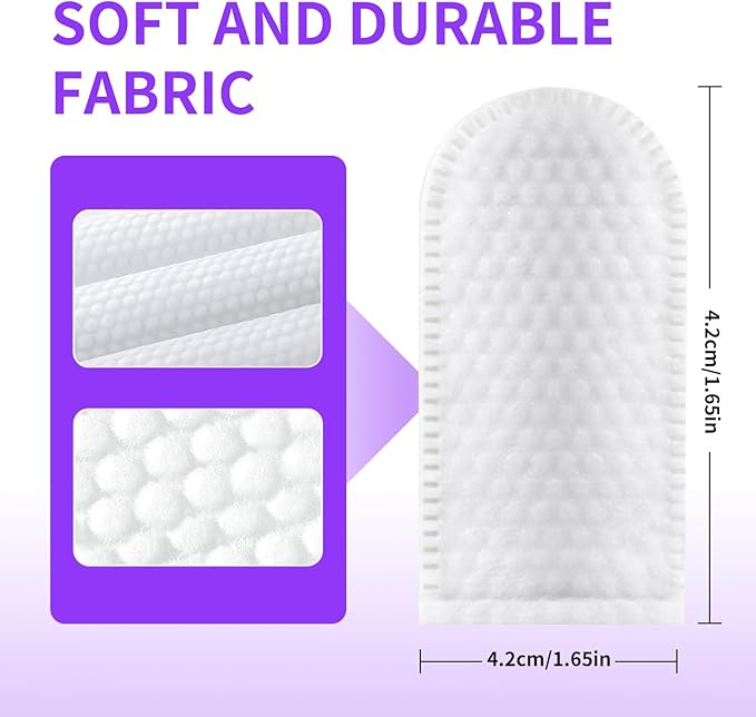 MIOSSZI Pet Finger Wipes for Dogs & Cats - Dog Ear Cleaner for Itch Relief Remove Wax & Odor, Dog Ear Cleaning Finger Wipes-Pet Ear Finger Wipes 50ct