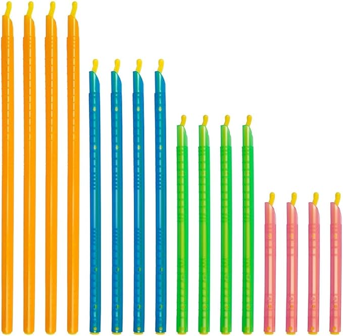 16-PCS Magic Bag Sealer Stick, Chip Clips Plastic Bag Sealer Stick, Stay Fresh Bag Sealer Sticks - 16 Plastic Closure Rods - 4 Sizes - Magic Kitchen Food Storage Clips