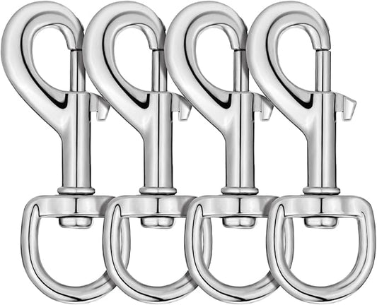 Heavy Duty Dog Leash Clips - Swivel Snap Hooks 4pcs
