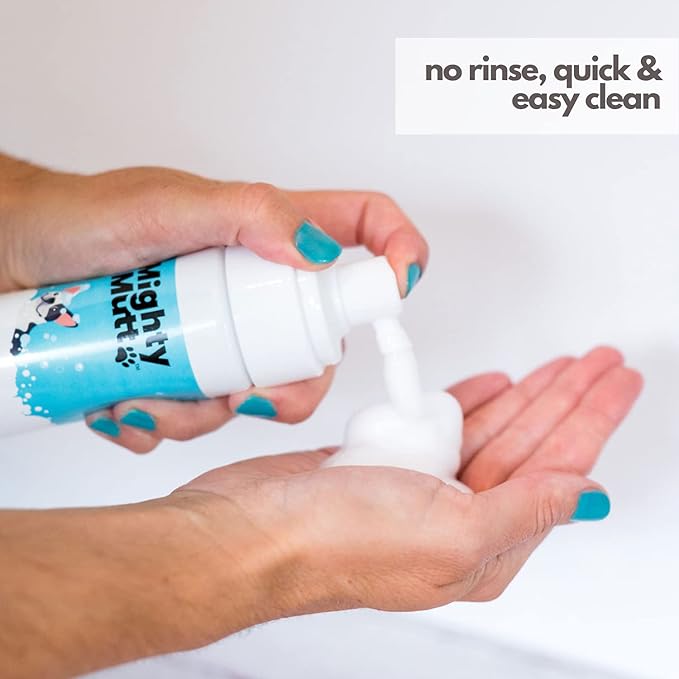 Mighty Mutt Waterless Foam Shampoo for Dogs | Dry Shampoo for Dogs No Rinse | Deodorizes Smelly Dogs | Soothing & Anti-Itch | Hypoallergenic | Waterless Dog Shampoo – Fresh Breeze Refill | 30 fl oz