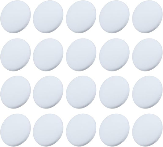 Outus 20 Pieces Door knob Wall Protectors Wall Guards Stoppers Door Handle Bumper Self Adhesive Round Rubber Stop, White