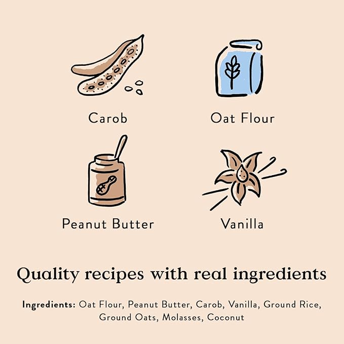 Bocce's Bakery Mud Pie Oh My Training Treats for Dogs, Wheat-Free Dog Treats, Made with Real Ingredients, Baked in The USA, All-Natural & Low Calorie Training Bites, PB, Carob, & Vanilla Recipe, 6 oz
