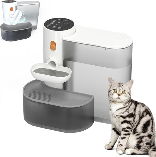 Cat Water Fountain - 3000ml Automatic Pet Drinking Fountain for Cats and Dogs, Ultra Quiet Pump, Water Level Window, No Filter Needed