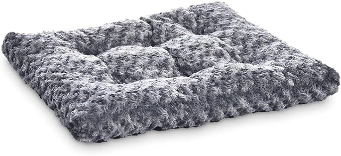 Amazon Basics Washable Cat and Dog Bed and Crate Pad, Indoor, 46 x 29 x 4 inches, Gray