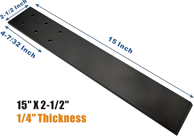 3-Pack Countertop Support Brackets, Top Mount, Solid Heavy Duty Knee Wall Hidden Granite Countertop Support, Floating Shelf Brackets, Black, Steel, Wall Mount, Set of 3, 15 Inch