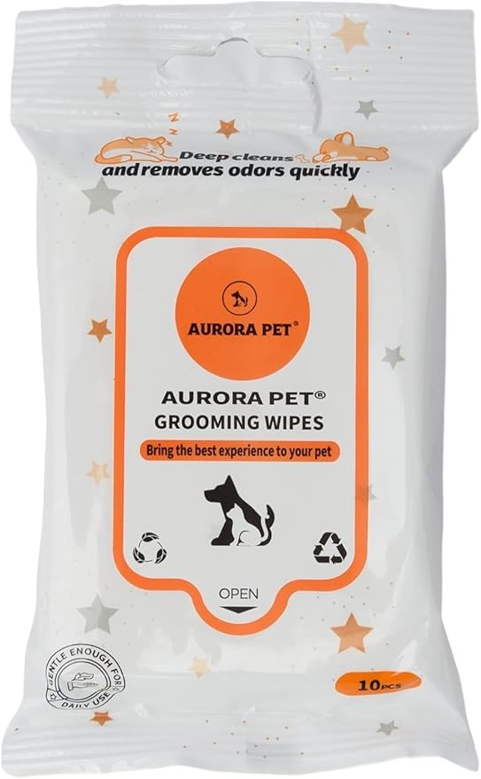 Aurora Pet Variety Adult Cat Food Complements – 4 Flavors, 16 Containers: (4) Sockeye Salmon, (4) Shrimp, (4) Tuna, (4) Flaked Chicken, Plus 10-Count Grooming Wipes