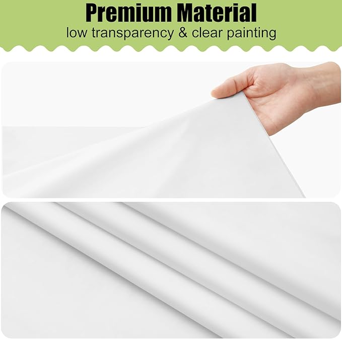 Smiry Disposable Table Cloth 12 Pack, 84 Inch Round Waterproof Plastic Tablecloth, Decorative Rectangle Table Covers for Party, Birthday, Picnic, White