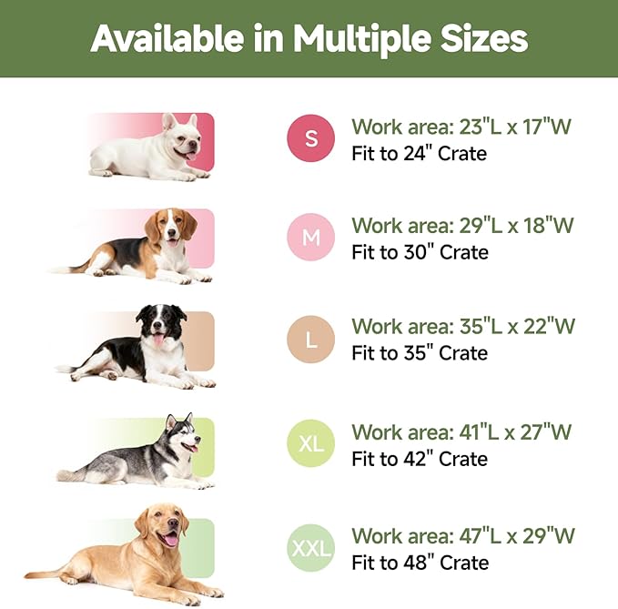 Outdoor Small Dog Crate Pad, Reversible Waterproof Pet Mat Crate Bed, Wipeable Kennel Beds Dog Sleeping for Small Pets, Waterproof, Wipeable, Anti-Slip, Kennel Pad 23 x 17 Inch, Dark Gray