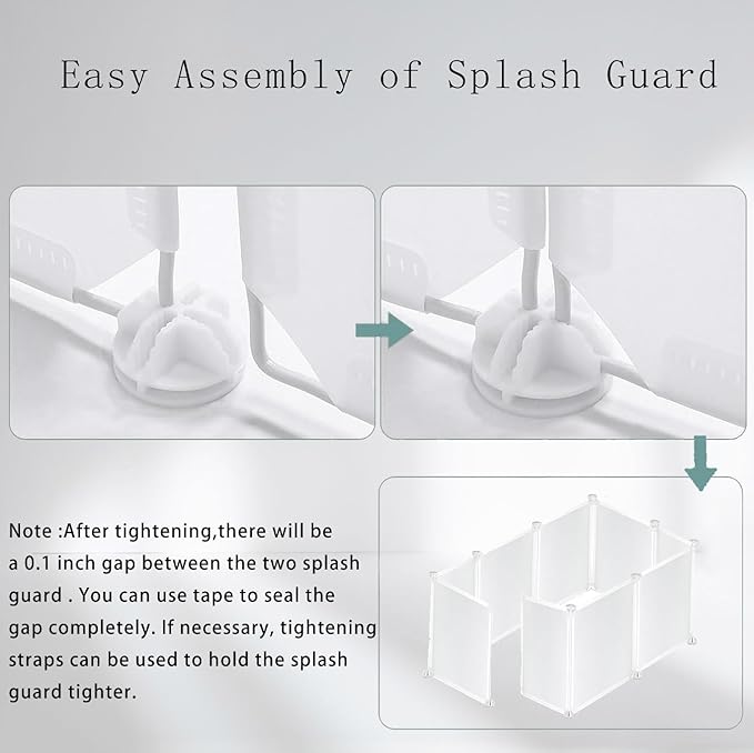 Cat Litter Box Enclosure Splash Guard,DIY Large Pet Litter Box Shields for Open Top Litter Pan.Small Animal Pen for Hamsters, Guinea Pig (Include Litter Mat White, Large L31''W19''H16'' 9 PCS)