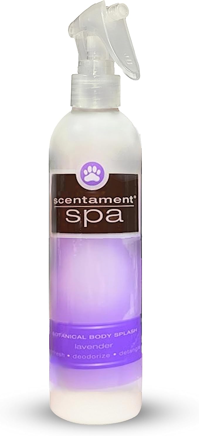 Best Shot Scentament Spa Botanical Body Splash, Body Spray for Pets, Cat and Dog Cologne Spray, Lavender Aloe, 8 Oz.