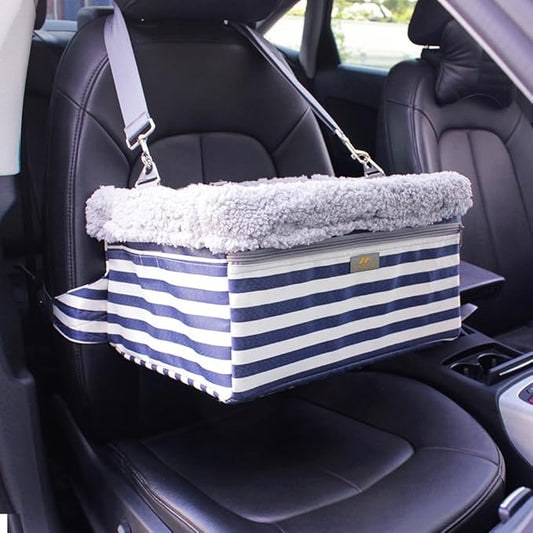 Dog Car Seats for Small Dogs, Upgrade Dog Booster Seat with Metal Frame Construction with Double-Layer Oxford, Perfect for Small Pets up to 20lbs