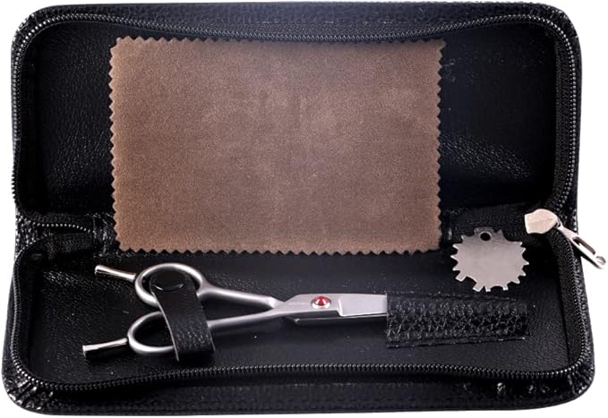 FOGOSP 4.5" Straight Dog Scissors for Grooming Face and Paws with Safety Round Tip for Small Dogs Cats Face Paw Ears Trimmer Cat Grooming Scissors(4.5" Straight, Gray)