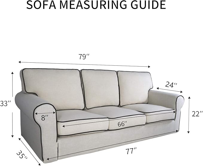PureFit 100% Dual Waterproof Couch Cover Slipcovers for Couches and Sofas - Stretch Non Slip Fleece Sofa Covers Washable, Leakproof Furniture Protector for Kids, Pets, Dog (Sofa, Gray)