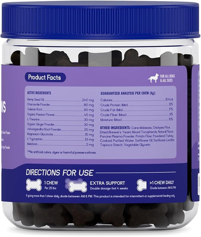 PupGrade Calming Soft Chews - Promotes Relaxation & Helps Manage Stress for All Dogs - Supports Calm Stomachs & Muscles - No Wheat, Corn, or Artificial Ingredients - Meat Flavored - 60 Soft Chews