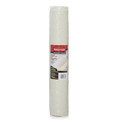 Rubbermaid Commercial Products Safti-Grip Bath Mat, Large, White, Suction-Backed, for Commercial/Residential Use for Home/Hotel/Shower/Bathtub