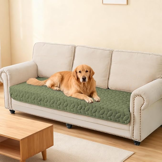 Ameritex Pet Bed Cover Dog Bed Blanket for Sofa and Furniture Waterproof New Pattern Design (30x70 Inch, Green)