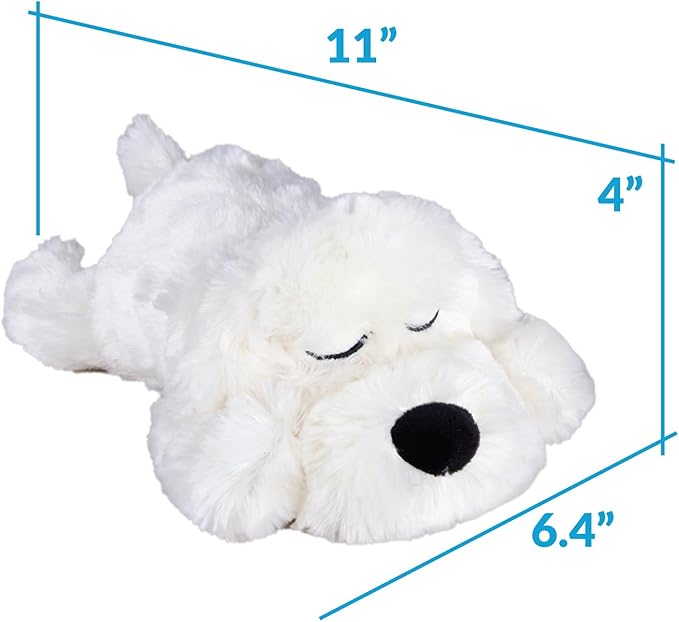Original Snuggle Puppy Toys for Small Breeds - Heartbeat Puppy for Dogs - Pet Anxiety Relief and Calming Aid - Comfort Dog Toys for Behavioral Training. Heat Pack not Included