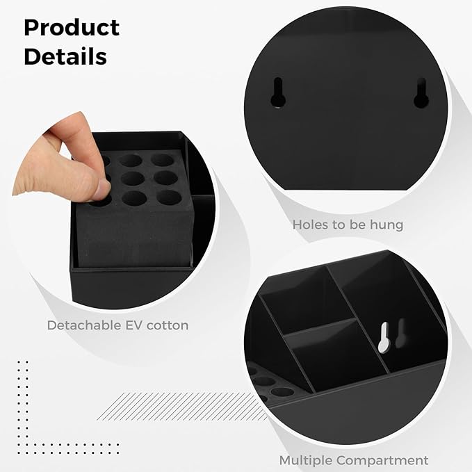 Scissors Large Storage Box, Scissors Holder for Groomers, Shear Holder for Hair Salon, Professional Hairdressing Combs, Clips, Brushes Storage Racks Tool Box