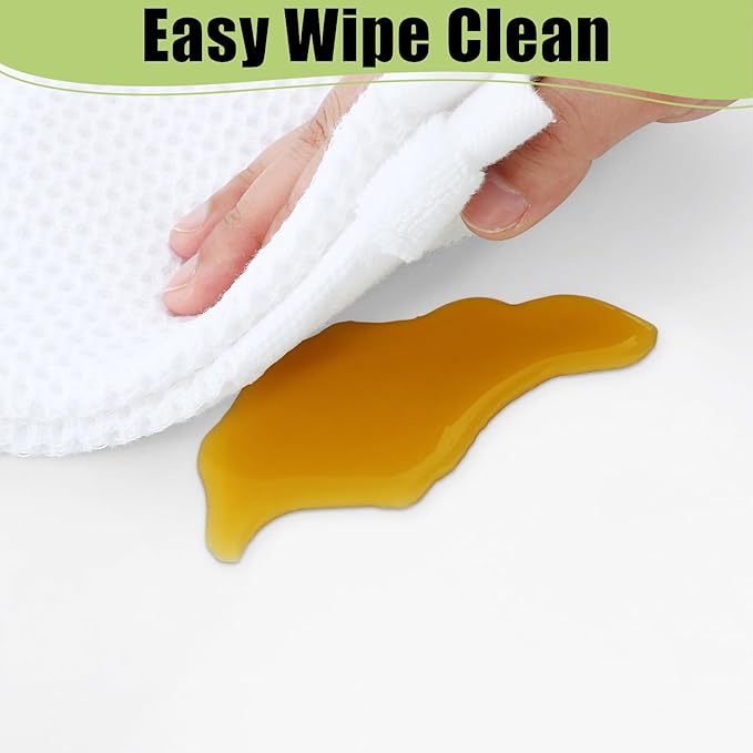 Smiry Disposable Table Cloth 12 Pack, 84 Inch Round Waterproof Plastic Tablecloth, Decorative Rectangle Table Covers for Party, Birthday, Picnic, White
