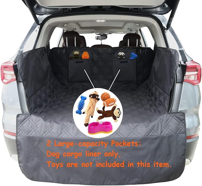 Cargo Liner for Dogs 55"x91" Dog Rear Cargo Liner for SUV Cargo Mats for Back Car Trunk Mat for SUV Dog Trunk Cover with Side Walls