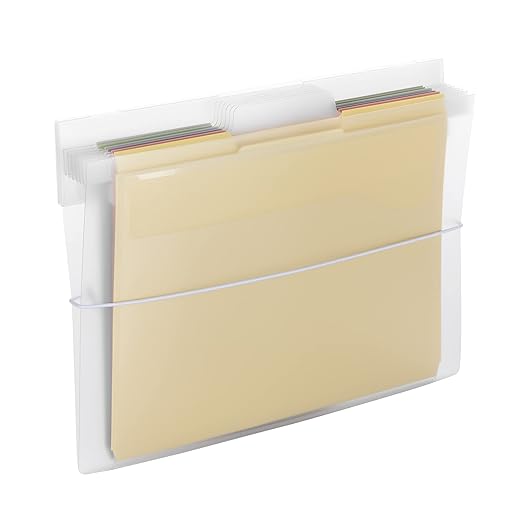 SMEAD Cascading Wall Organizer Gen 2, 6 Pockets, Letter Size, Pastel (92064)