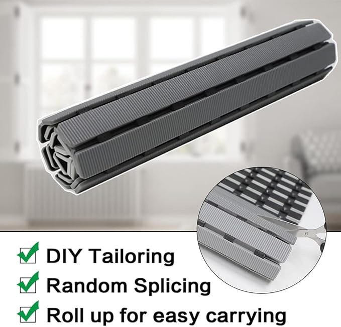 Shower Mat Non Slip Bathtub Mat with Suction Cups and Drain Holes 27.5 x15.7 Inch Bath Mat for Tub & Shower.Easy Dry,Easy to Cut,Eco-Friendly