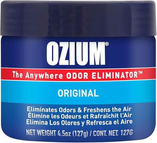 Ozium 4.5 Oz. 1 Pack Odor Eliminating Gel for Homes, Cars, Offices and More, Original Scent
