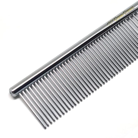 Claw Claws Cat Combs with Rounded Teeth, Removing Tangles and Knots, Quality Chrome Plated Thinner Round Spine Comb, Great Hand Feel and is NOT Easy to Rust, Exquisite and easy to carry