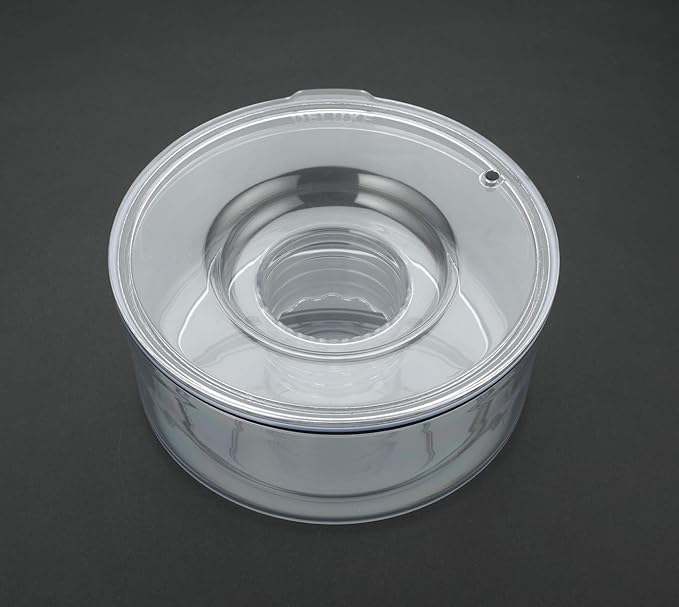 Slopper Stopper Dripless Water Bowl - Tritan Plastic Bowl Unit - for Giant Breed Dogs 86-130 Lbs, 9.84” Dia, 1 Gallon Capacity
