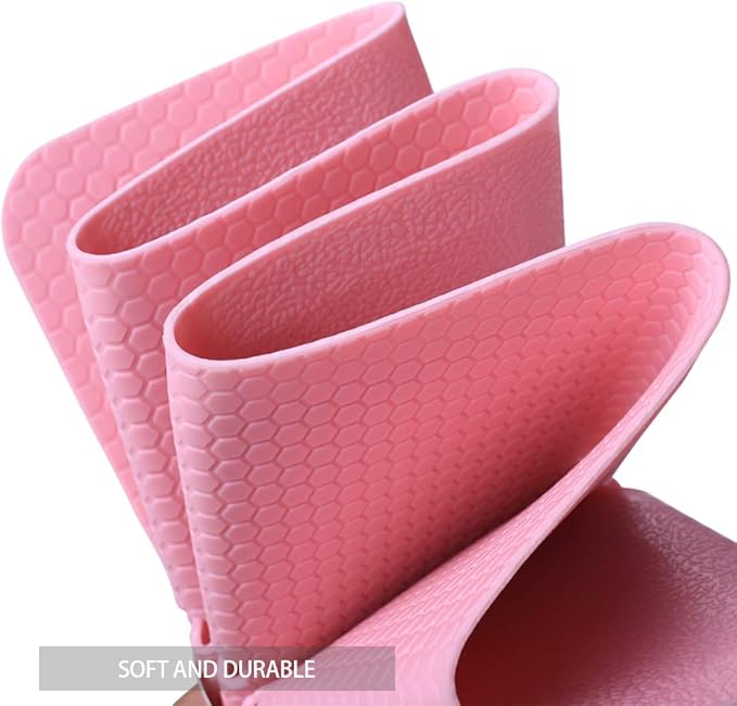 Foldable Non Slip Silicon Bath Mat Bathtub mat no Suction Cups Shower mats for Textured Tub and Reglazed Tub (Foldable -Grey, 28-inch x 14-inch)
