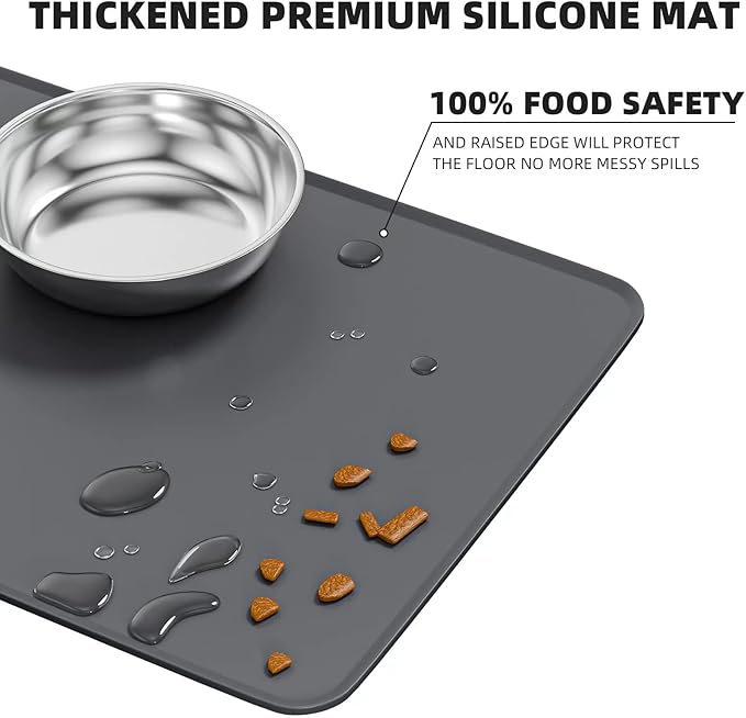 Elevated Whisker Friendly Cat Bowls, 15 Tilted Stand Anti Vomiting Raised Dishes for Food and Water, Stainless Steel Bowls for Cats and Puppy