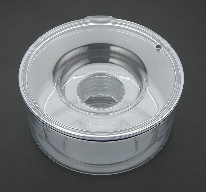 Slopper Stopper Dripless Water Bowl - Tritan Plastic Bowl Unit - for Large Breed Dogs 51-85 Lbs, 9.84” Dia, 1 Gallon Capacity