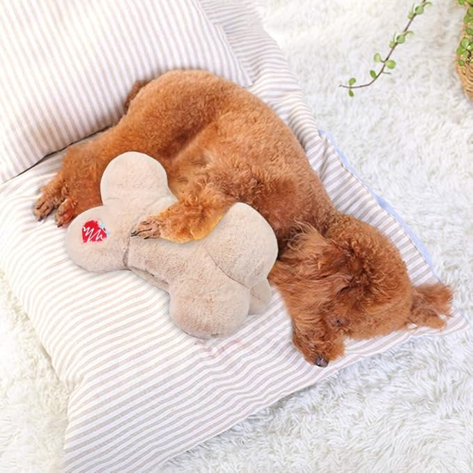 ALL FOR PAWS Puppy Heartbeating Pillow Dog Crate Training Snuggle Toys Dog Pillow Sleep Aid Plush Toy, Stress Relief and Comfort New Puppy