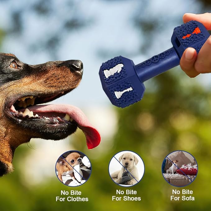 Hswaye Dog Chew Toys for Aggressive Chewers,Food Grade Non-Toxic Dental Pet Toy,Tough Durable Indestructible Dog Toys for XSmall Dogs.Blue（5IB-8IB）