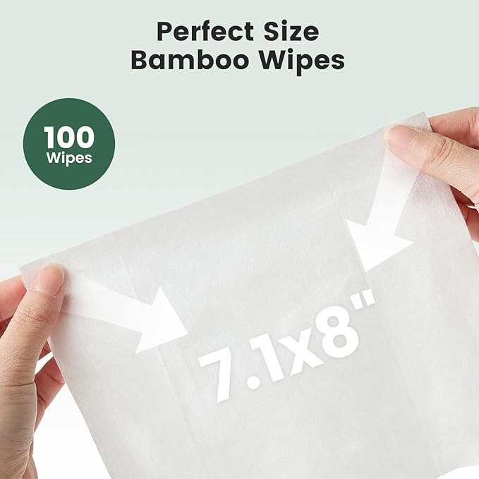 Gardner Pet Bamboo Dog Wipes for Paws and Butt, Dog Wipes Cleaning Deodorizing, Soothing Pets Wipes with Coconut Oil, Extra Thick Cat Wipes, Puppy Wipes, Unscented 100 Count