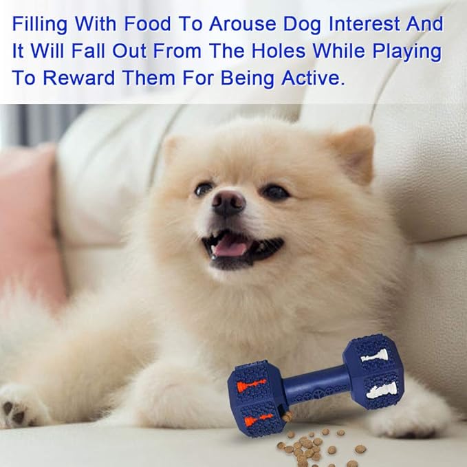 Hswaye Dog Chew Toys for Aggressive Chewers,Food Grade Non-Toxic Dental Pet Toy,Tough Durable Indestructible Dog Toys for Small Dogs.Blue（8IB-15IB）