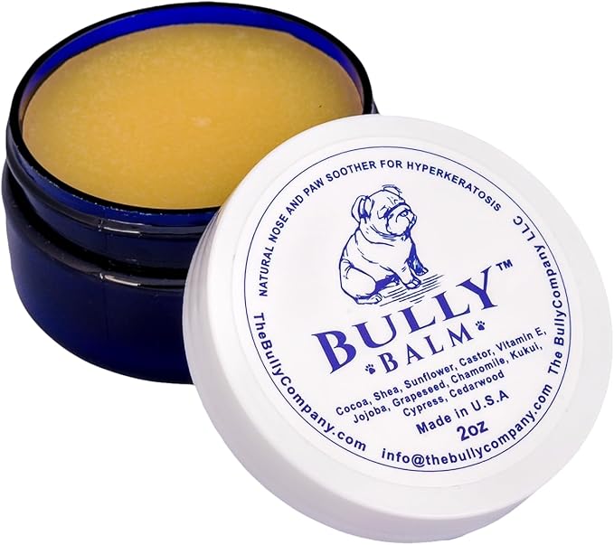 Bully Balm Dog Paw Snout Soother - Helps Heal Dry Cracked Nose and Paws - All Natural Healing Original Formula - Hyperkeratosis Ointment for Bulldog and Dogs