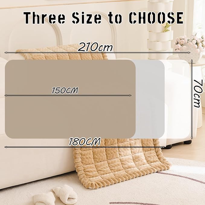 Mitid Sofa Cover Fuzzy Couch Cover for Pet, Couch Covers for Dogs Washable Non-Slip Sofa Slipcover Cushion Protector Pets Friendly Mat Bed