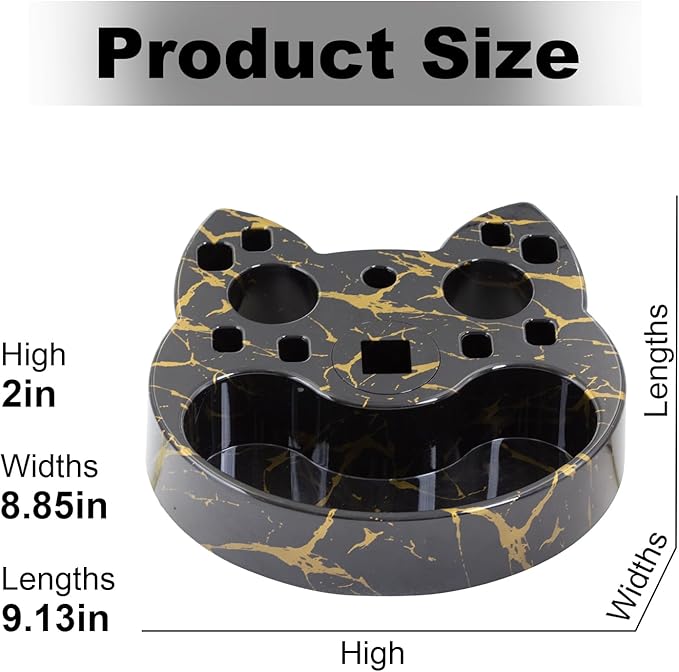 Compact Beauty Tool Organizer for Grooming Arm - Adjustable and Rotatable Scissor and Brush Holder