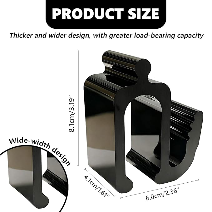 Universal Wagon Accessories, Upgraded Side Hooks with 30kg Load Capacity - Sturdy Stroller Hooks & Space-Saving Travel Organizer for All Stroller Wagon(4PCS)