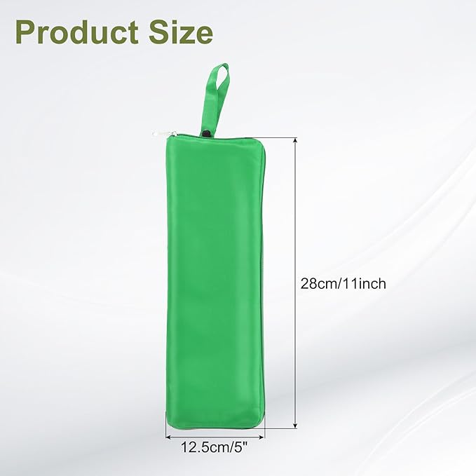 uxcell Wet Umbrellas Bag, 11 x 5 Inch Waterproof Oxford Cloth Reversible Umbrellas Sleeve Cover Portable Waterproof Case for Wet Travel Folding Umbrellas Travel Home Outdoor, Green