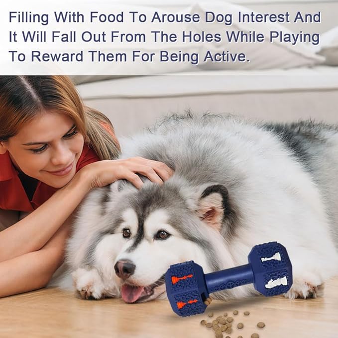 Hswaye Dog Chew Toys for Aggressive Chewers,Food Grade Non-Toxic Dental Pet Toy,Tough Durable Indestructible Dog Toys for XSmall Dogs.Blue（5IB-8IB）