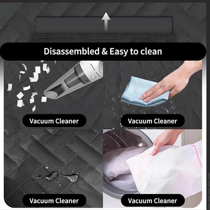 Back Seat Extender for Dogs,Dog Car Seat Cover for Back Seat,Hard Bottom Dog Bed for Car with Mesh Window,100% Waterproof and 600D Oxford Scratch-Resistant Backseat Car Seat for Cars Trucks and Suv